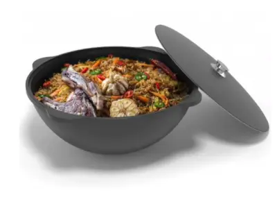 Казан чугунный Везувий 6л с ручкой (Без крышки)