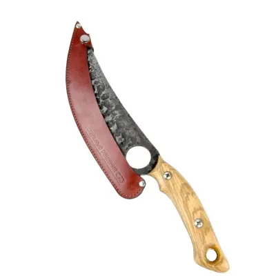 Нож "Охотник" в кожаном чехле Нож "Охотник" в кожаном чехле