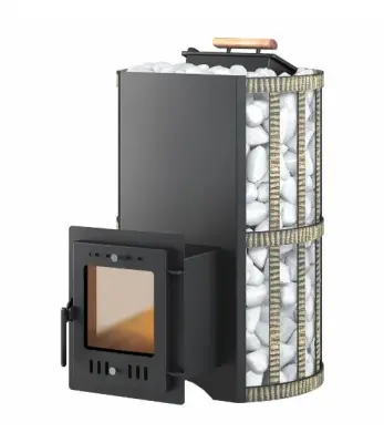 Фото Печь ВЕЗУВИЙ Скиф с закрытой каменкой Ковка (210) "М" в магазине Woodson