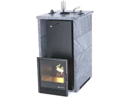 Фото Печь «Геленджик» в трехстороннем кожухе Талькохлорит в магазине Woodson