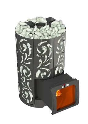 Фото Дровяная банная печь Grill'D Violet 500 Long Max в магазине Woodson