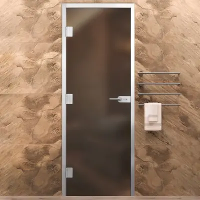 Дверь Хамам Элит 60G Бронза Matelux 2000*800 L, WC замок, без порога