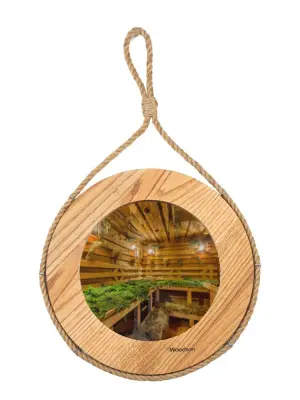 Зеркало для бани Woodson d38 дуб