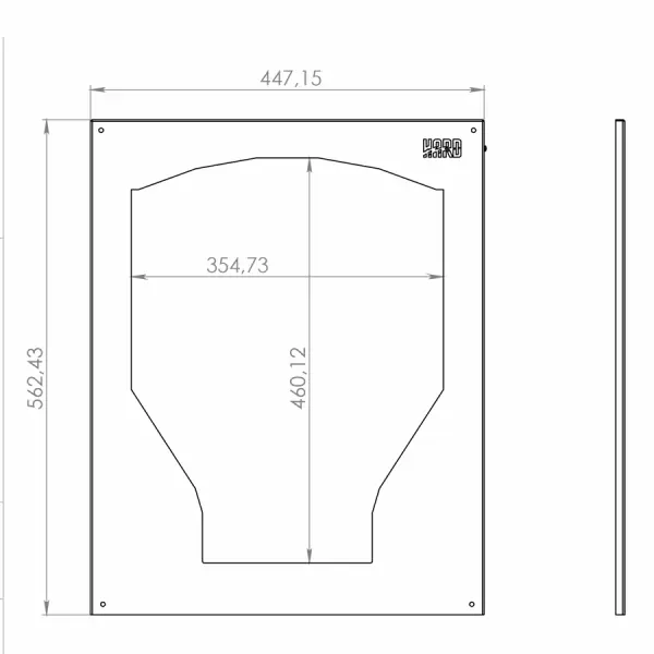 Экран фронтальный для ПБ HARD 30 M, L