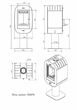 Фото Печь ЛУАРА в магазине Woodson