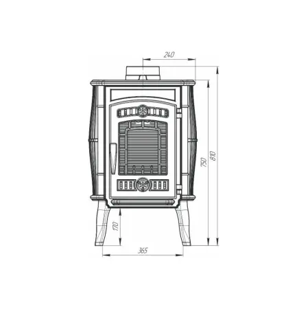 Фото Печь-камин "Маэстро" в магазине Woodson