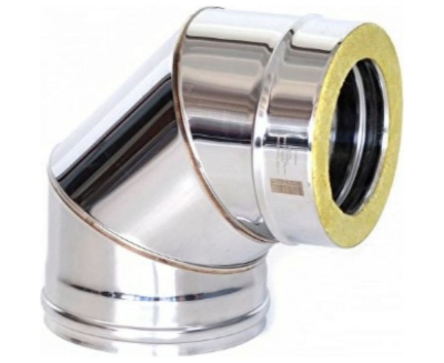 Фото Отвод Термо 87* ОТ-Р 304-0.8/304 D115/210* (3S) с хомутом  Фото Отвод Термо 87* ОТ-Р 304-0.8/304 D115/210* (3S) с хомутом