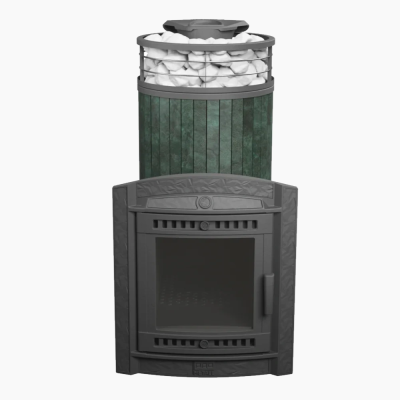 Фото Печь банная "Атмосфера XL" Верде Гватемала ламель+сетка в магазине Woodson