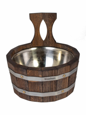 Ковш Woodson с нержавеющей вставкой, 2 л., дуб в темном