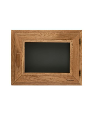 Окно Woodson  PRO 50*40, серое стекло, дуб, левое