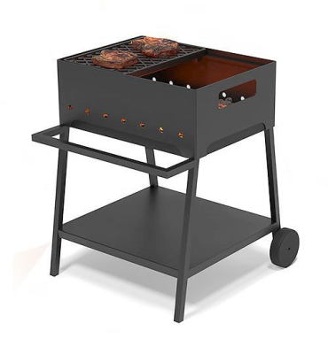 Мангал Везувий "Турист" №2 с чугунной решеткой "СТЕЙК" на подставке Мангал Везувий "Турист" №2 с чугунной решеткой "СТЕЙК" на подставке
