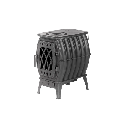 Фото Печь- камин отопительно-варочная "Бахта" (цв. серый) в магазине Woodson