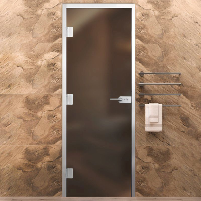 Дверь Хамам Элит бронза MATELUX 2000*700, R, WC замок