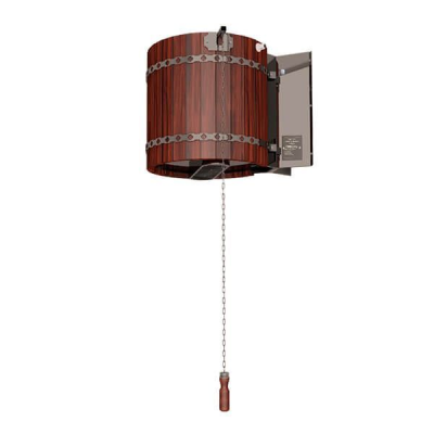 Обливное устройство для бани "Ливень" ПРО мини (+ деревянное обрамление "кр. дерево")