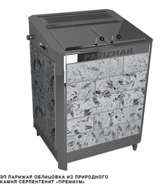 Фото Электрическая паротермальная печь 12 кВт/380 ПАРиЖАР облицовка  серпентенит "премиум" в магазине Woodson Фото Электрическая паротермальная печь 12 кВт/380 ПАРиЖАР облицовка  серпентенит "премиум" в магазине Woodson