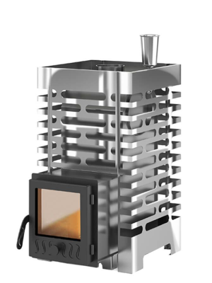 Фото Печь для бани ASTON 16 INOX (ИНОКС) стекло в магазине Woodson