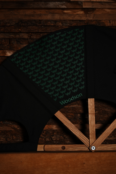 Веер Woodson Арома, чёрный