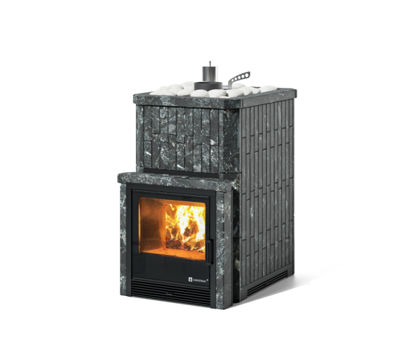 Фото Печь Изистим Южная 9 с топкой из парной  - Камень Пироксенит в магазине Woodson
