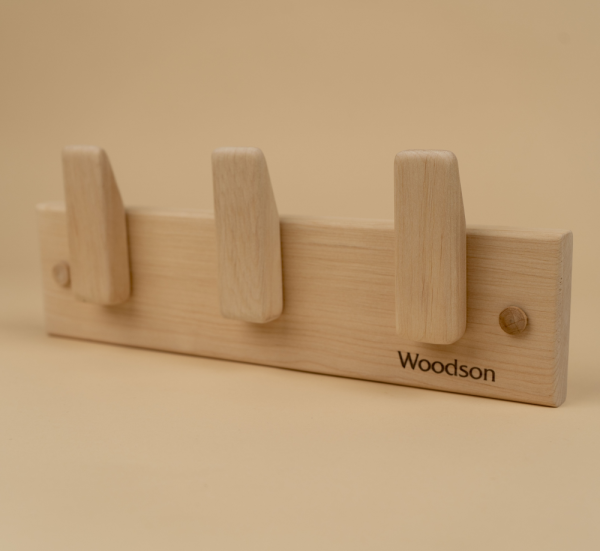 Вешалка Woodson D3, 3 крепления, липа