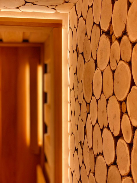 Панно "Можжевельник" с подсветкой, наличник Липа, без светодиодной ленты