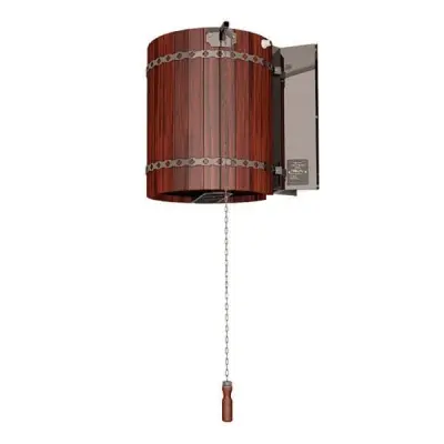 Обливное устройство для бани "Ливень" (+ деревянное обрамление "кр.дерево")