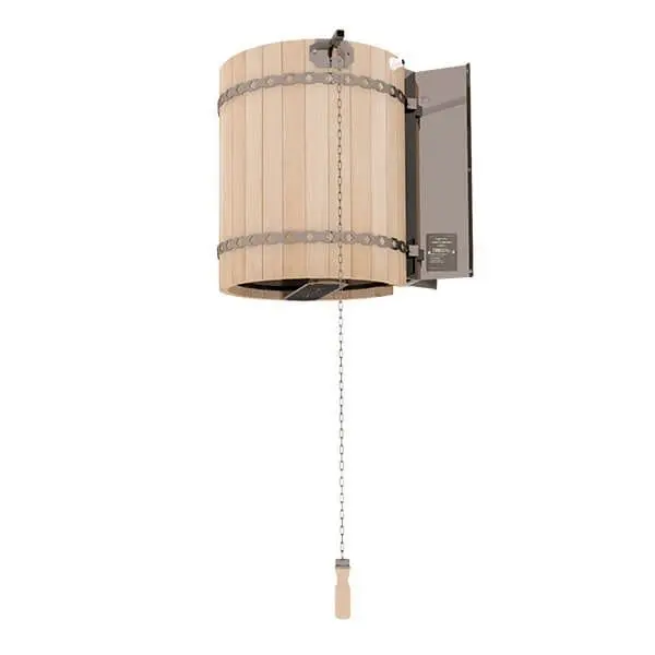 Обливное устройство для бани "Ливень" мини (+ деревянное обрамление "кр. дерево")