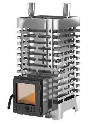 Фото Печь для бани ASTON 20 INOX стекло в магазине Woodson