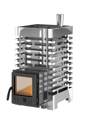 Фото Печь для бани ASTON 16 INOX (ИНОКС) стекло в магазине Woodson