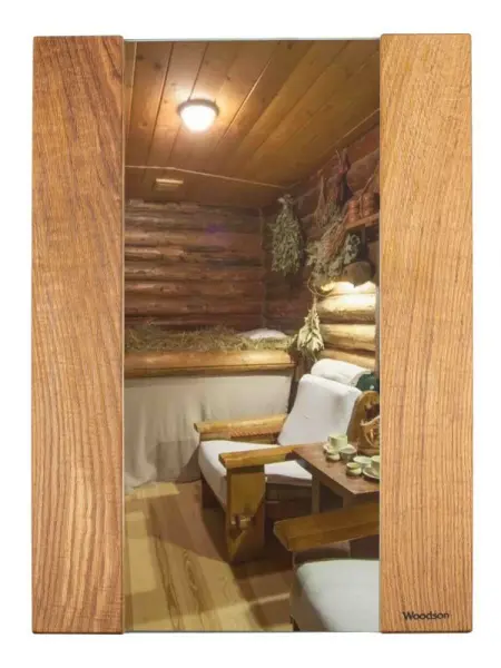 Зеркало Woodson Лофт, 70*48, дуб