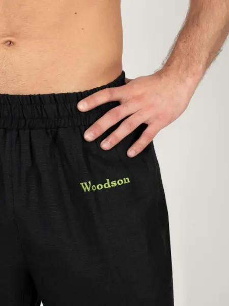 Шорты банщика Woodson, чёрный лён (46-48)